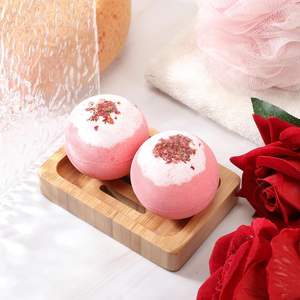 Bomba de baño de etiqueta privada Natural con flores secas, <span class=keywords><strong>bolas</strong></span> de baño de <span class=keywords><strong>burbujas</strong></span> hidratantes para niños pequeños, <span class=keywords><strong>bañera</strong></span> divertida, regalo de Spa para niñas - Product Image 4