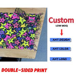 Écharpes hijab imprimées UV, châles ethniques, bandanas, foulards, pashmina, écharpe longue double face, franges - Product Image 6