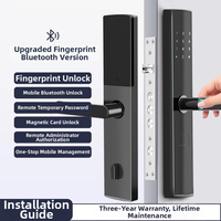 Serrure intelligente avec carte mémoire et Wi-Fi pour porte de sécurité