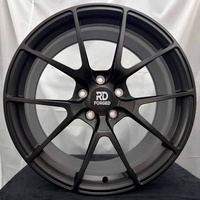 Jantes forgées légères noires mates Vs5rs 18 19 20 21 22 pouces 5x120 5x114.3 Monobloc en alliage pour BMW M3 M4 Tesla Mustang