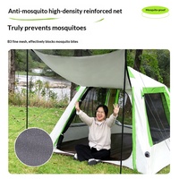 Tente gonflable de camping professionnelle pour 3-4 personnes avec pompe à air et imperméable pour usage domestique