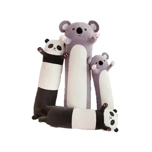 Boneka mainan mewah bantal panda raksasa mainan boneka tidur anak perempuan boneka strip hewan koala tanpa isian