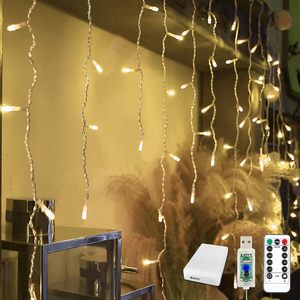 ไฟ LED แบบเส้นน้ำแข็งขนาด 5 มม. 70 ดวง สำหรับตกแต่งภายนอกอาคาร สีขาว สำหรับเทศกาลคริสต์มาส มาตรฐาน IP65 สำหรับการตกแต่งในช่วงเทศกาลของคุณ - Product Image 1