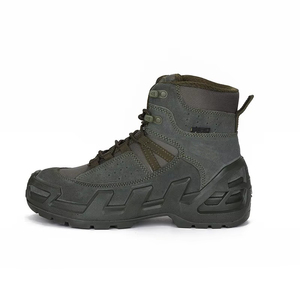 TSB08 Stock Black Suede Cow Leather Customized Middle Cut Tactical <b>Hiking</b> <b>Boots</b> Nubuck Made in China All-Day Outdoor Use - Product Image 6