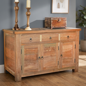 Sideboard ROTTERDAM with 3 Doors Reclaimed Teak Wood Furniture - Product Image 3