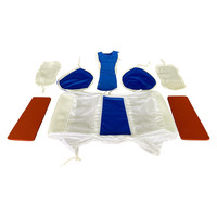 Kit de remplacement de housses pour l'outillage de finition des chemises AJAX ADF-050 - Tissu extensible, tissu pour aiguilles et kit de coussinets en silicone