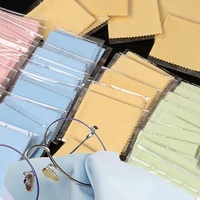 Chiffon de nettoyage pour lunettes en microfibre de daim de haute qualité avec logo personnalisé imprimé