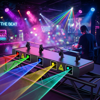 Laser DMX à distance, lumière LED RGB pour scène, laser de ligne pour bar, DJ, club, discothèque, éclairage laser de scène