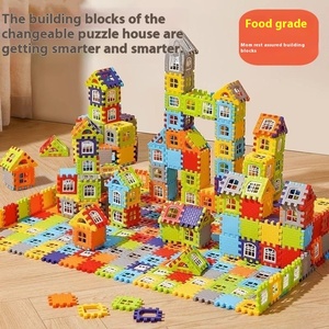 Bloques de construcción educativos coloridos para niños, 50 piezas, rompecabezas, juguetes, partículas de plástico <span class=keywords><strong>grandes</strong></span>, seguridad garantizada - Product Image 5
