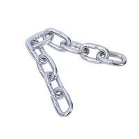 Cadena de eslabones de acero dulce galvanizada Cadena transportadora soldada de estructura ordinaria media