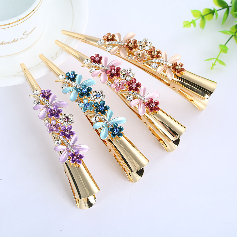 Hairpin Alloy Crystal Diamond Rhinestone Hairclip Sweet Color