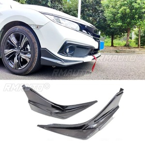 ชุดแต่งสเกิร์ตกันชนหน้ารถยนต์ สำหรับ Honda Civic รุ่นไทย ปี 2019-2020  ชุดป้องกันกันชน มุมกันกระแทก อุปกรณ์ตกแต่งรถยนต์ - Product Image 1