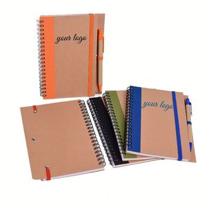 High Quality Customized Brand Enterprise Gift Notebook Set Ballpoint Pen Spiral Binding Paper <b>Notepad</b> Environmental protection - Product Image 4