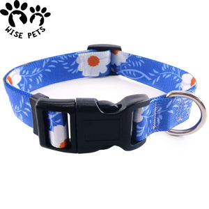Collar de perro de diseño personalizado, conjunto de correa, impresión por transferencia de calor, Collar de Perro con logotipo personalizado, Collar <span class=keywords><strong>Popular</strong></span> para mascotas para perros y gatos - Product Image 1