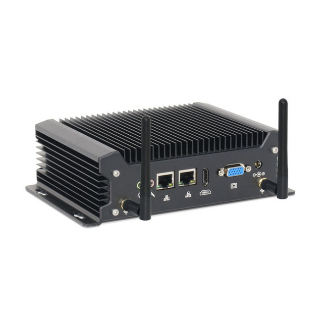 Linkleaps Popular 4th to 13th Gen I7 I5 I3 Industrial Mini PC Fanless Mini PC Embedded PC with Linux Dual GbE LAN 2 COM Ports