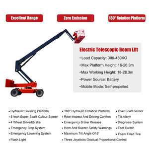 Cina 16-26m Cherry Picker Spider <span class=keywords><strong>Lift</strong></span> Man Boom meja angkat udara kerja Platform Trailer dipasang teleskopik Towable Boom <span class=keywords><strong>Lift</strong></span> - Product Image 3
