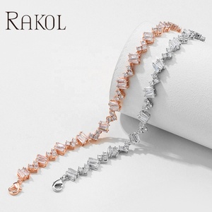 Mdrrhochet — <span class=keywords><strong>bracelet</strong></span> de luxe pour femmes, plaqué or 18 k, chaîne manchette avec des diamants, <span class=keywords><strong>bracelet</strong></span> de tennis, zircone cubique, <span class=keywords><strong>lot</strong></span> de 5 pièces, BP5016 - Product Image 5