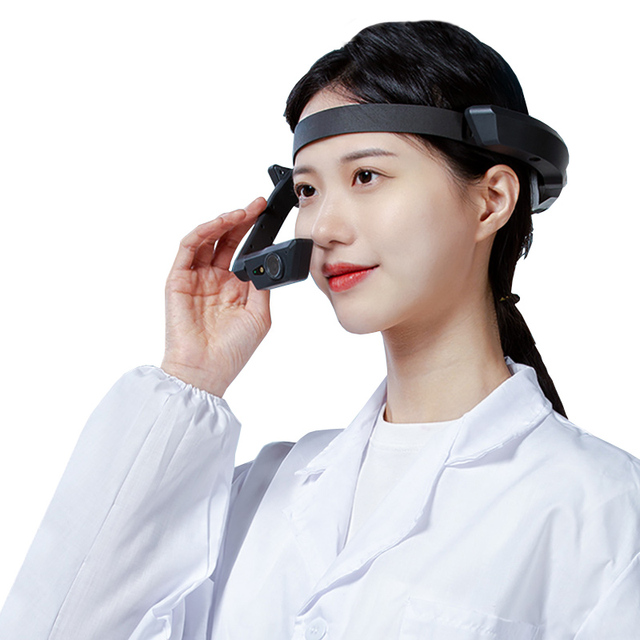 Professional AI Smart Control 4K HD Video Recording Camera Head Mounted for Lab Medical Surgical & Conference Use WiFi Connected