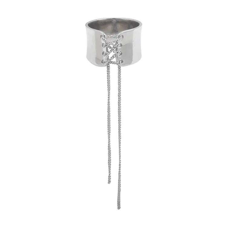 Реальные 925 стерлингового серебра корсет моды кольца Роскошные специальные широкий кольца для женщин уникальные модные ювелирные украшения подарки