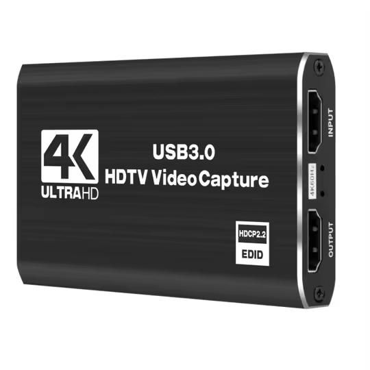 USB3.0 1080P HDTV Video Capture Card 4K Supports OBS System for Live Streaming Laptop Camera Mobile Computer Games HD Line