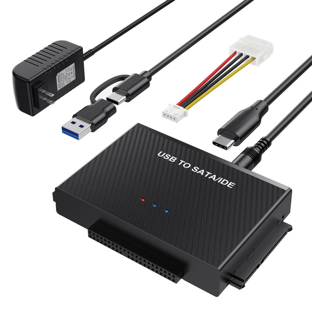 JIND TYPE-C Hard Drive Adapter USB3.0 to SATA IDE for 2.5 3.5 Hard Drive