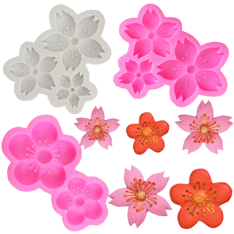 Small Flower Daisy Plum Blossom Candy Cake Decoration DIY Chocolate Biscuit Baking Food Grade