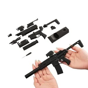 כל מתכת עיזים אקדח MCX ונשק צבא המשיכה טעון הילדים סימולציה הוצא אמיתי אקדח דגם