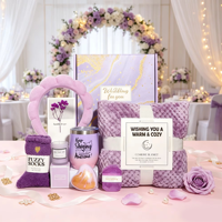 Couverture de spa en coton de luxe HBC, cadeau pour maman, sœur, amie - Mariage, Saint-Valentin et Noël - Logo personnalisé et boîte cadeau