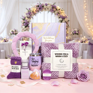 Set Regalo Spa HBC con Coperta di Lusso <span class=keywords><strong>per</strong></span> Mamma, Sorella, Amica, <span class=keywords><strong>Regali</strong></span> <span class=keywords><strong>per</strong></span> Matrimoni, San Valentino, Natale, Logo Personalizzabile - Product Image 5