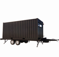 Chengyu Mini Mobile Tiny Steel Trailer Coffee Shop Container House Prefabricated Flat Pack Warehouse Outdoor Sandwich Panel
