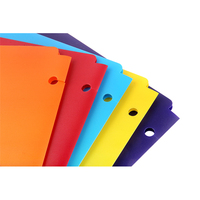 Carpeta de Archivos de Plástico con 3 Orificios y Dos Bolsillos para Documentos, Carpetas Decorativas