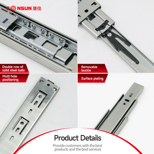 כדור ארון בגדים נושאת הרחבה מלאה לדחוף את הרכבת הסגירה רכה למגירות טלסקופיות - Product Image 3