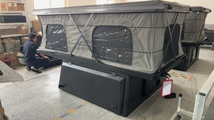 Carpa de techo para acampar al aire libre con toldo para camioneta, carpas plegables de aluminio. - Product Image 5