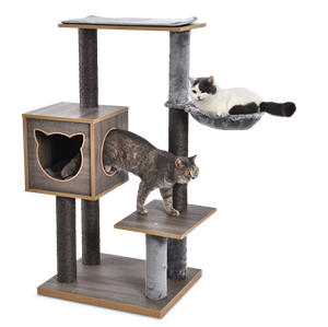 Meulage Griffes Durable En Bois Rayures Maison Jouets Pour Animaux De Compagnie Grand <span class=keywords><strong>Arbre</strong></span> <span class=keywords><strong>à</strong></span> <span class=keywords><strong>Chat</strong></span> - Product Image 1