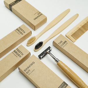 Milieuvriendelijke Hotel Toiletartikelen Set Wegwerp Hotel Voorzieningen <span class=keywords><strong>Kit</strong></span> Reizen Bamboe Tandenborstel Tandenborstel Wastafel <span class=keywords><strong>Kit</strong></span> - Product Image 1