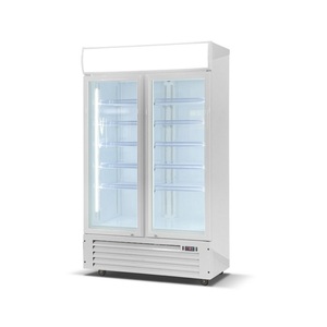 Vitrina Refrigerada para <span class=keywords><strong>Bebidas</strong></span>, Exhibidor <span class=keywords><strong>de</strong></span> Vidrio, Refrigerador Vertical <span class=keywords><strong>de</strong></span> Dos Puertas para Tiendas <span class=keywords><strong>de</strong></span> Conveniencia - Product Image 4