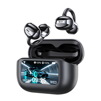 Offre Spéciale – Écouteurs intra-auriculaires intelligents à clip d'oreille, modèle exclusif, Bluetooth 6.0 AB5656C, transducteur 10 mm HiFi, fonction Localiser, pour le sport, les trajets quotidiens et le bureau