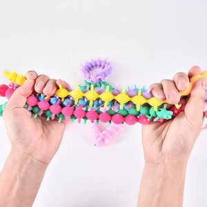 CHENXI Bracelet Créatif Coloré en Forme de Chenille, Jouet Sensoriel Extensible Anti-Stress, Jouets Souples en Forme de Nouilles - Product Image 3