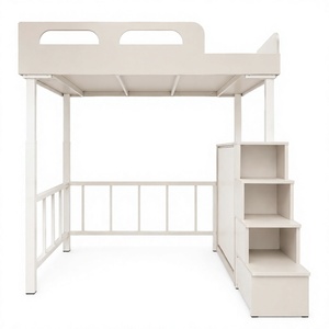 Smart Electric Iron Minimalist Kids Bunk <b>Bed</b> <b>Side</b> Guard <b>Rails</b> Full Size Adjustable Height Iron Frame 120x200cm Living Room - Product Image 1