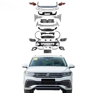 Ricambi auto per Volkswagen Tiguan lifting 2023 kit carrozzeria R-line montaggio paraurti anteriore auto parafanghi faro tiguan