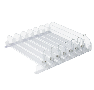 <b>Plastic</b> Hanging Eco-friendly Durable Beverage Organizer <b>Tray</b> Display Rack Automatic Can Spring-Loaded Pusher System Custom Brand - Product Image 1
