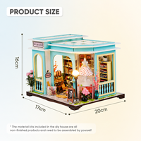 ODM 2025 Nouveau kit artisanal pour atelier de couture, artisanat en bois, métal, plastique, papier, lumière LED, puzzle 3D en bois, maison miniature DIY