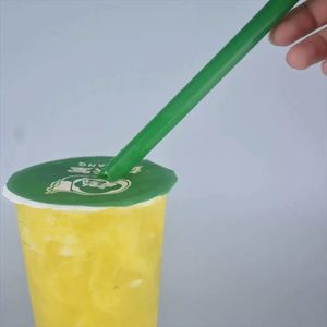 Pajitas Desechables de Plástico PP de Grado Alimenticio, 6/12 mm de Diámetro, Coloridas, para Té de Burbujas Boba, Suministros para Hoteles y Restaurantes - Product Image 1