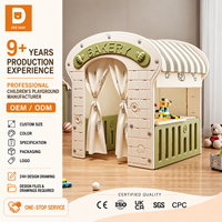Tente de jeu intérieure pour tout-petits, maisonnette en plastique pour enfants, jouet d'éveil aux compétences de vie, pour la maternelle et la maison, maison de poupée