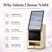 Imprimante intelligente de motifs d'ongles avec IA, appareil photo 22MP, machine d'impression d'ongles pour salon de beauté