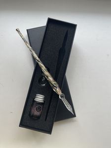 High Quality Wholesale Price 3-Piece Glitter Glass Calligraphy Pen Set <strong>For</strong> Souvenir &amp; Stationery <strong>Shop</strong> - Product Image 6