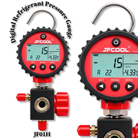 Manomètre numérique JF01H -14,5-800 psi, testeur haute pression, précision 0,5 % FS, 87 réfrigérants, outil de réparation HVAC à valve unique