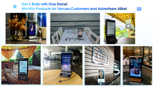 Nuova Stazione di Ricarica Mobile con Display Tecnologico, Caricabatterie Powerbank da Tavolo per Pubblicità e Menu Ristorante - Product Image 4