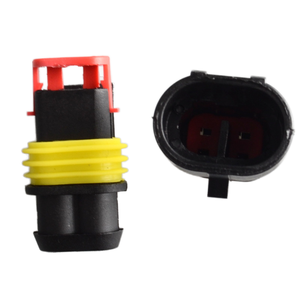 2 Pin yollu AMP süper mühür su geçirmez araba 2 P elektrik teli için su geçirmez konnektör konnektör fişi - Product Image 5