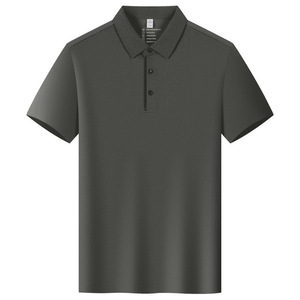 Camiseta Polo de Manga Corta, Color Sólido, Poliéster, Secado Rápido, Absorbe la Humedad, Transpirable, para Uso Diario - Product Image 1